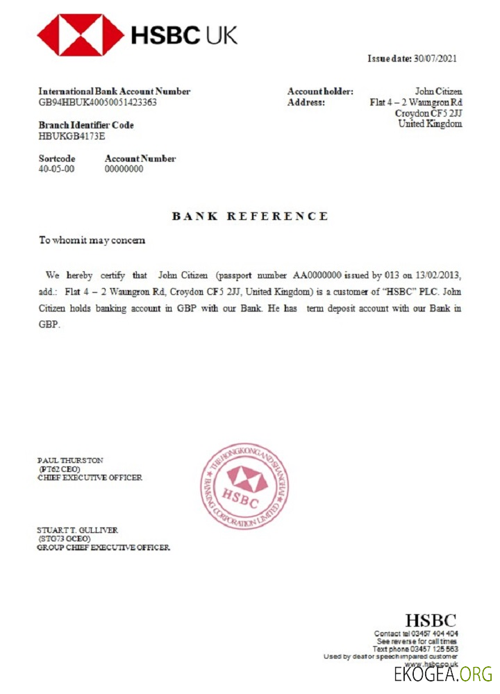 Royaume , Uni , HSBC , reference2